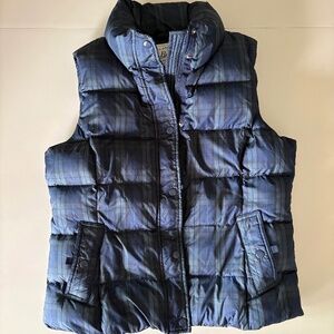 G H Bass & Co Blue Plaid Vest